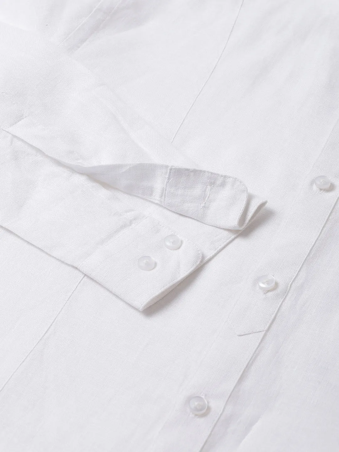 100% Pure Linen Mandarin Shirt - Aspire