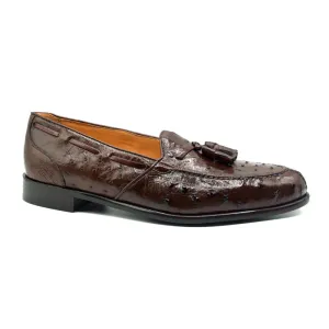 13-581-BRN FRANCO Ostrich Tassel Loafer, Brown