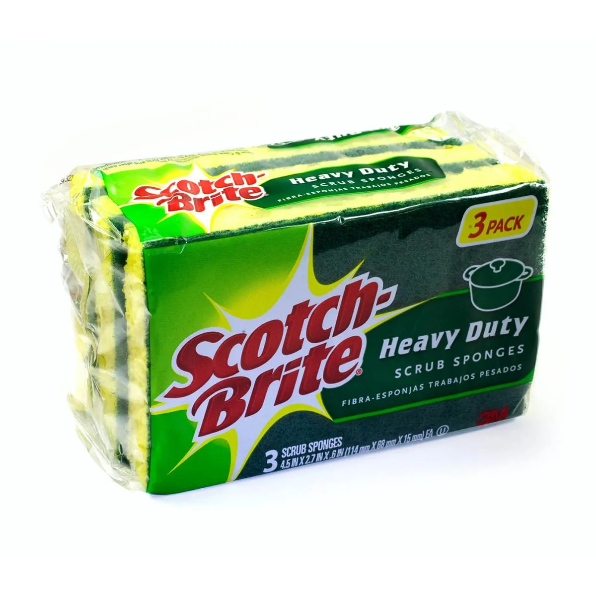 3M Scotchbrite Kitchen Fresh Scrub Sponge 3 Pcs