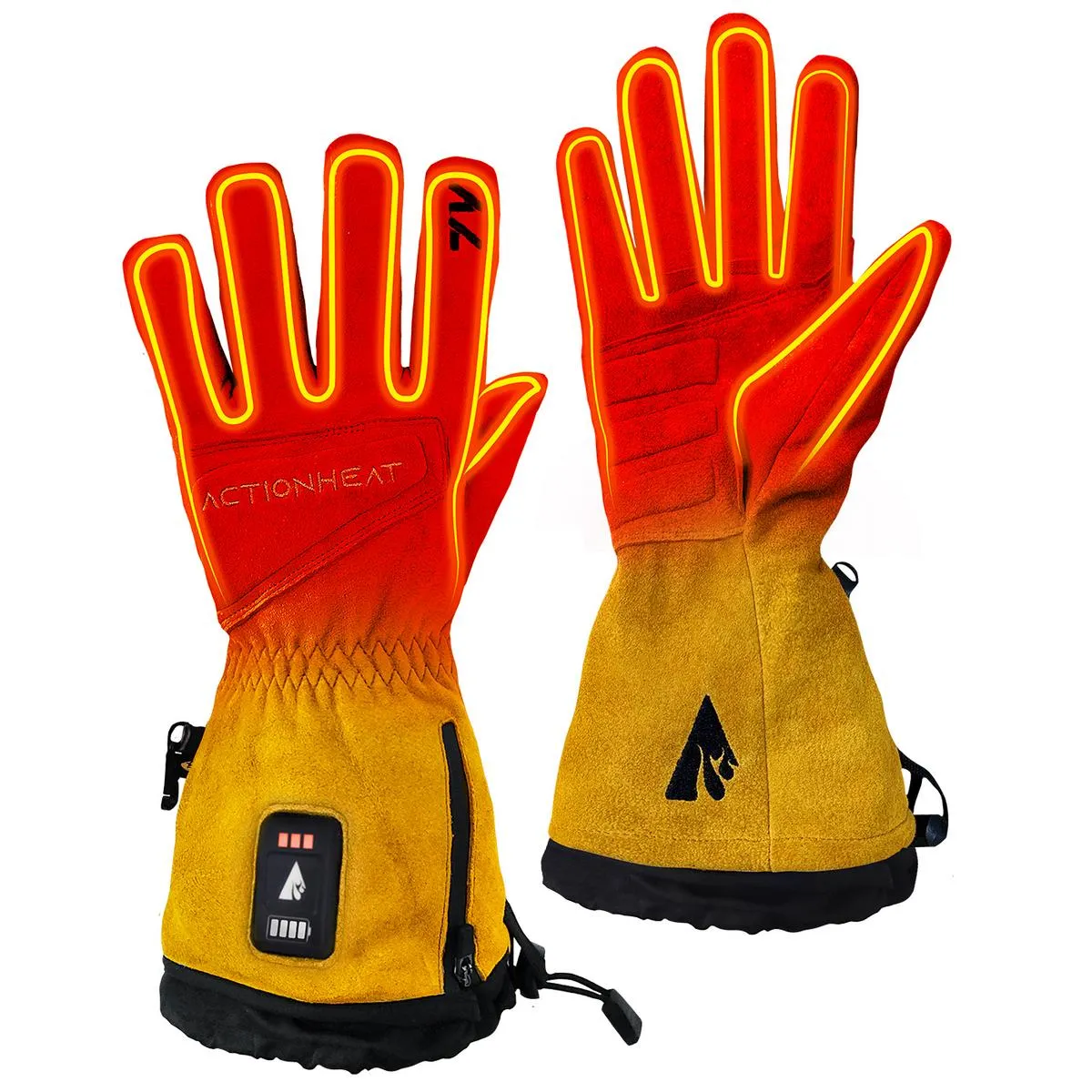 ActionHeat 7V Rugged Leather Heated Work Gloves