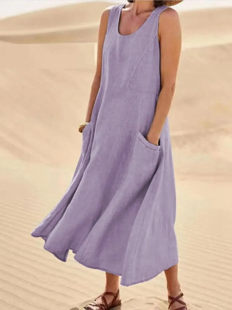 ADDISON | ELEGANT SUMMER DRESS WITH WAISTLINE HIGHLIGHT