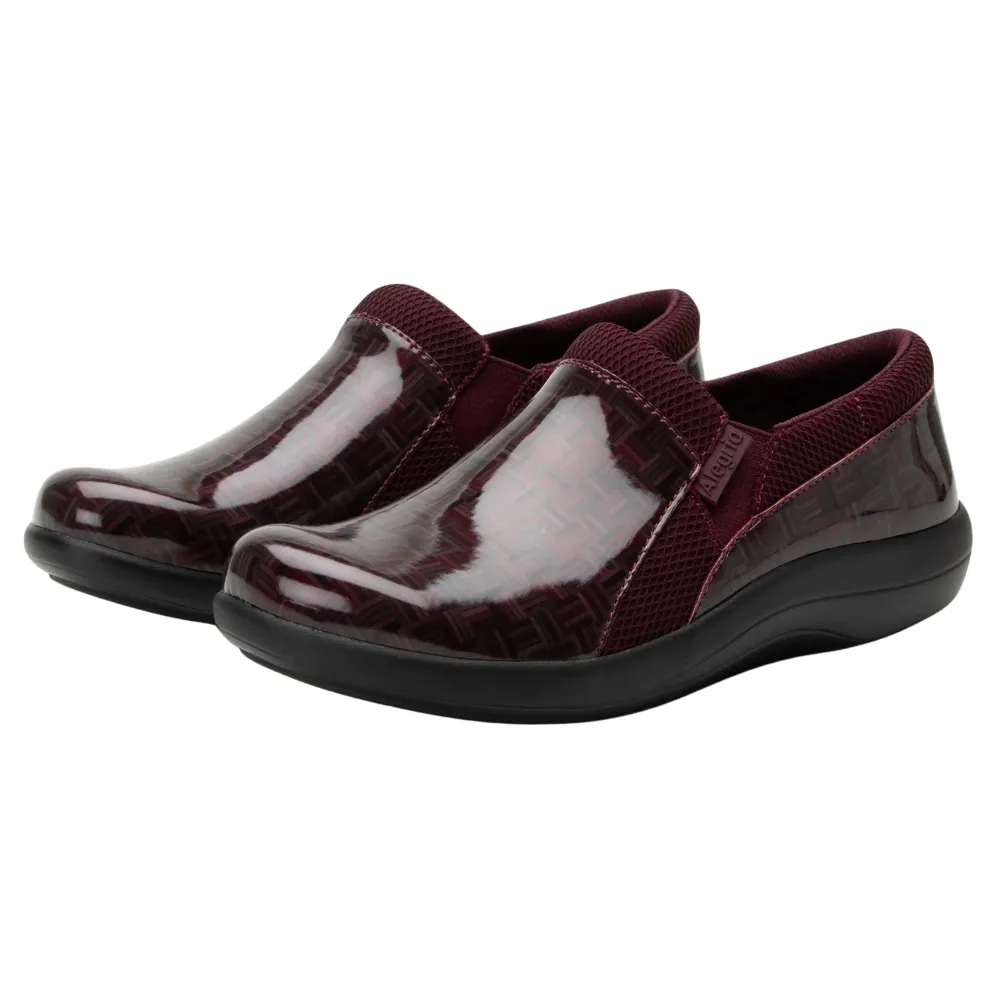 Alegria Duette Wine Block Slip-On (Women's)