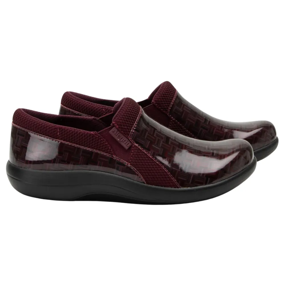 Alegria Duette Wine Block Slip-On (Women's)