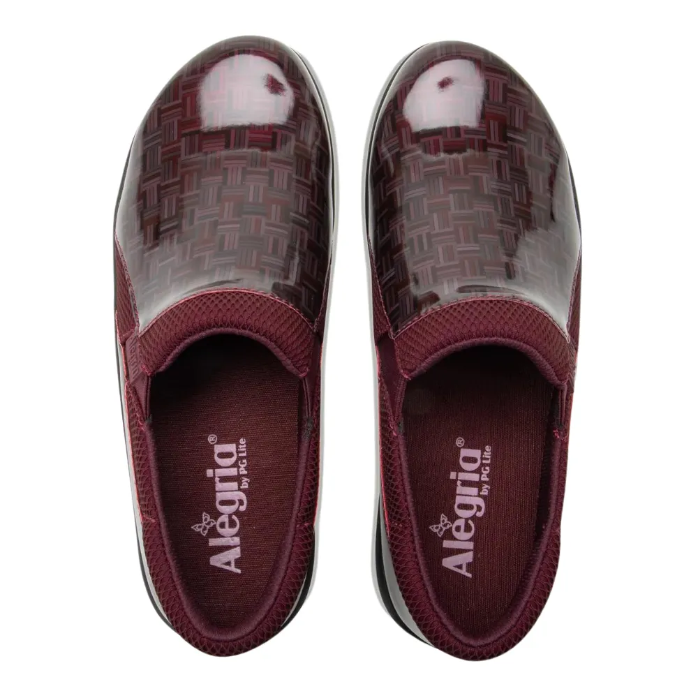 Alegria Duette Wine Block Slip-On (Women's)