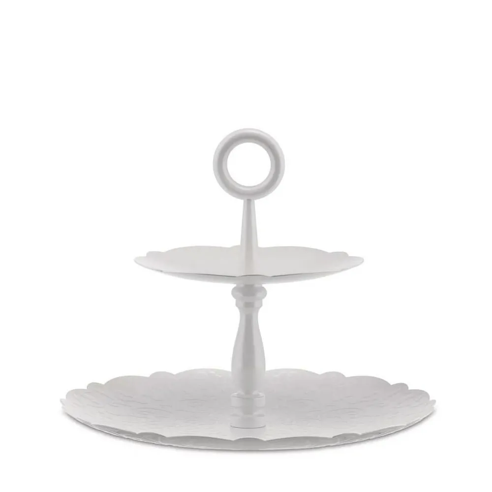 Alessi MW52/2 Dressed two-dish cake stand