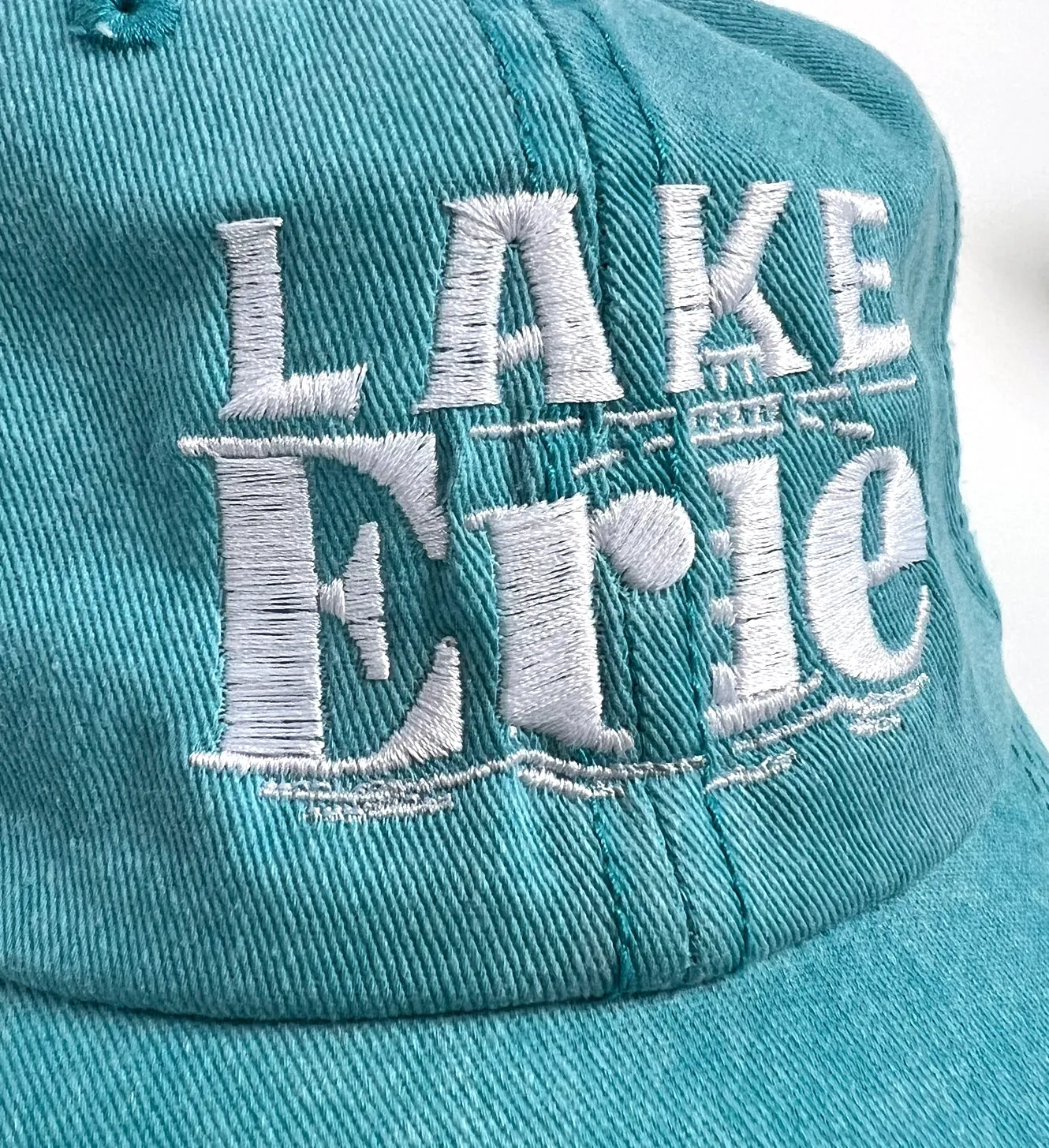 Aqua Lake Erie Wave Dad Hat