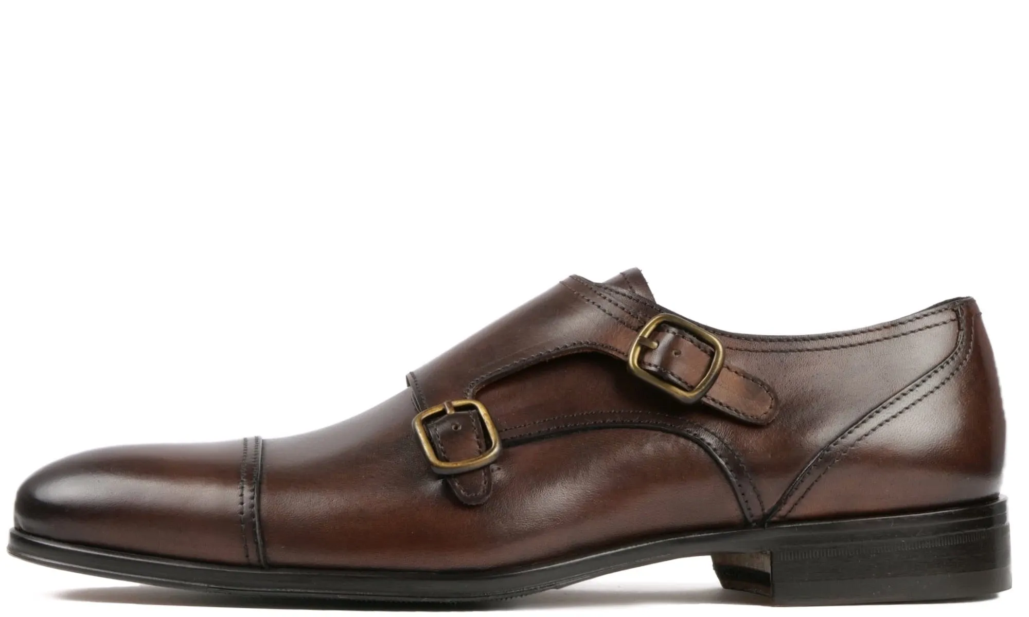 Bourne Monk Strap Brown