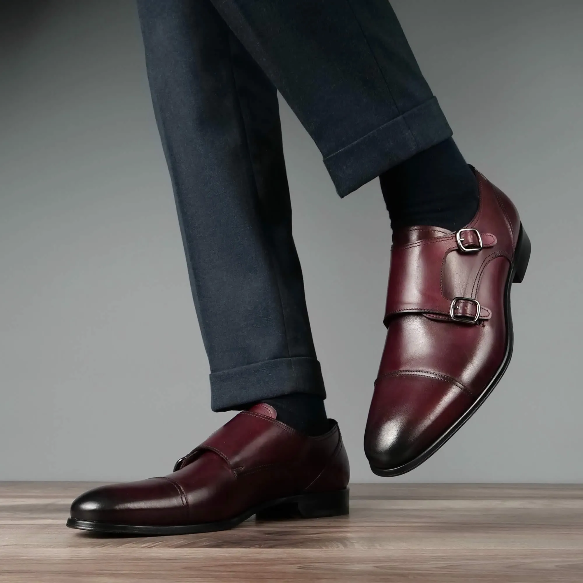 Bourne Monk Strap Oxblood