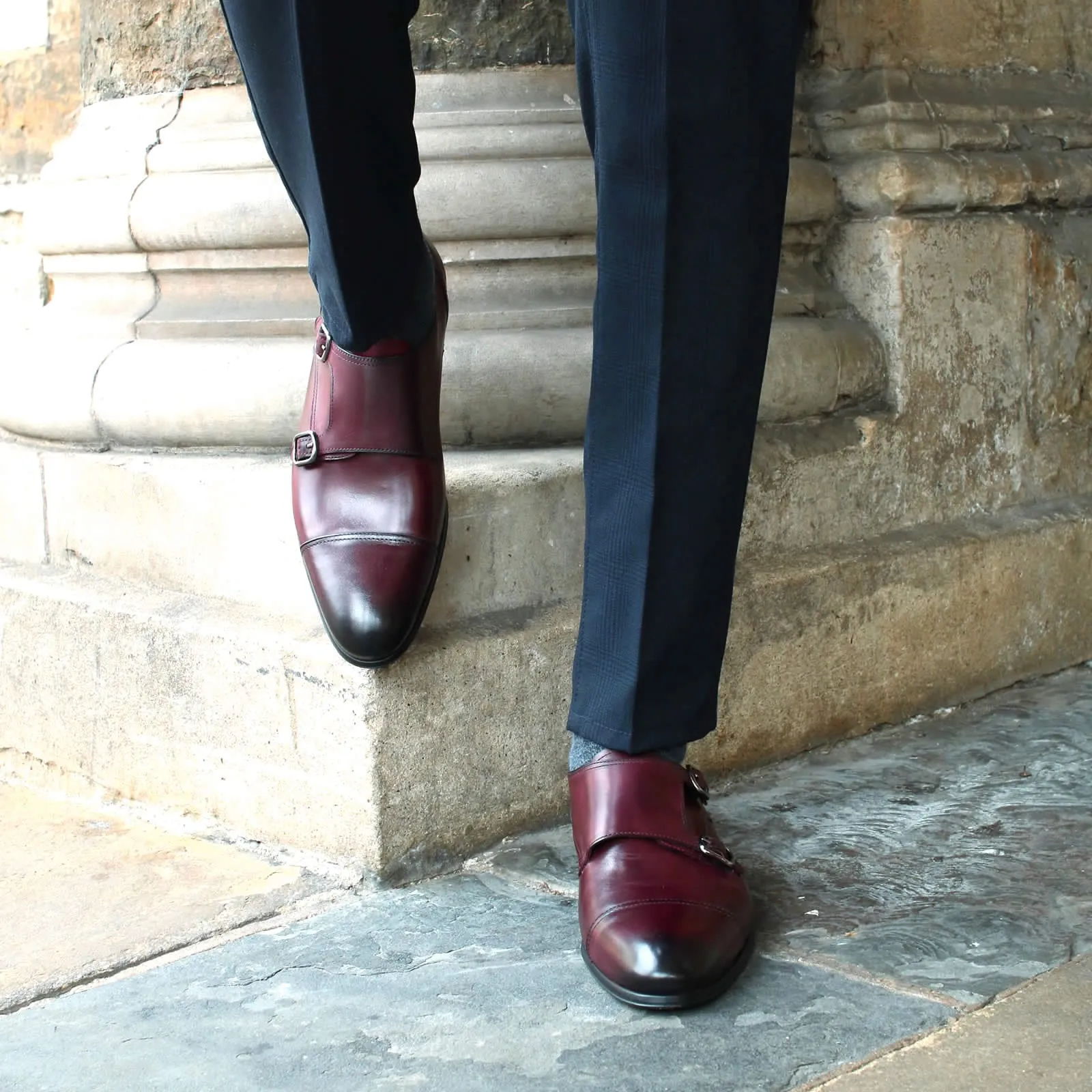 Bourne Monk Strap Oxblood