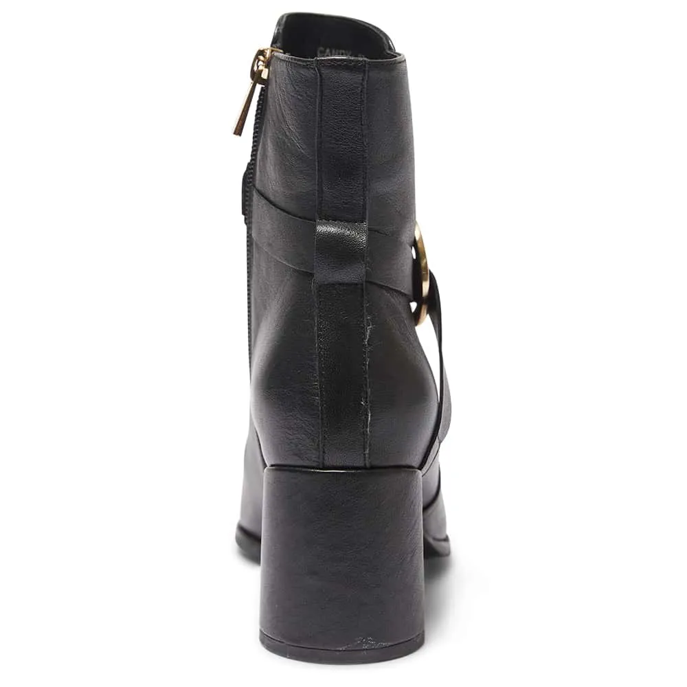 Candy Boot in Black Leather