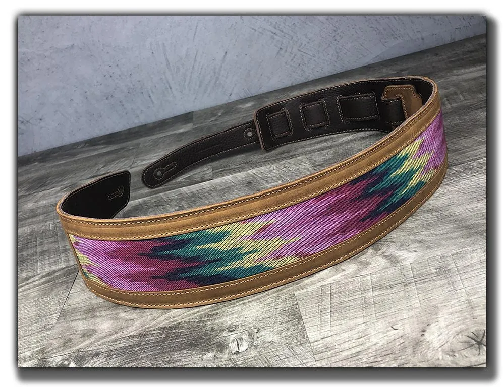 Chromatica - Tobacco Leather Guitar Strap