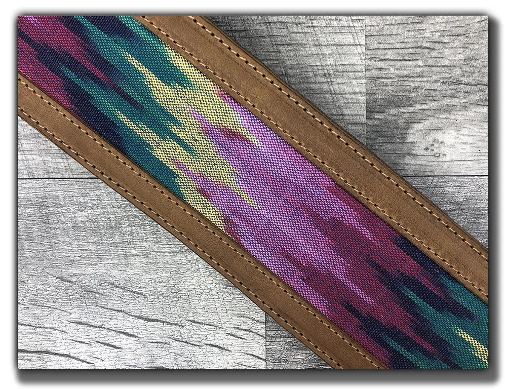 Chromatica - Tobacco Leather Guitar Strap