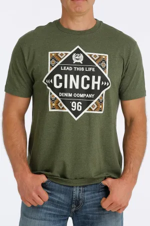 CINCH MEN'S CINCH AZTEC TEE - JUNIPER STYLE MTT1690501