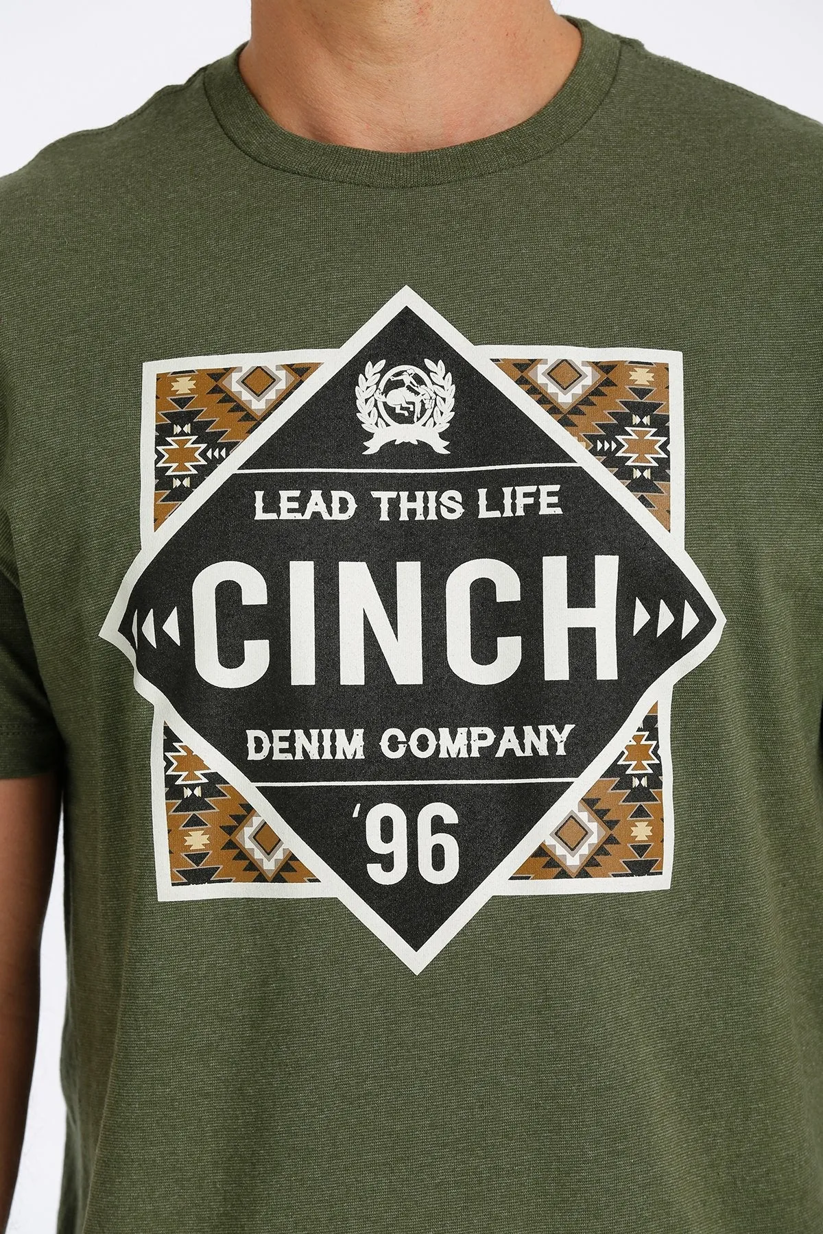 CINCH MEN'S CINCH AZTEC TEE - JUNIPER STYLE MTT1690501