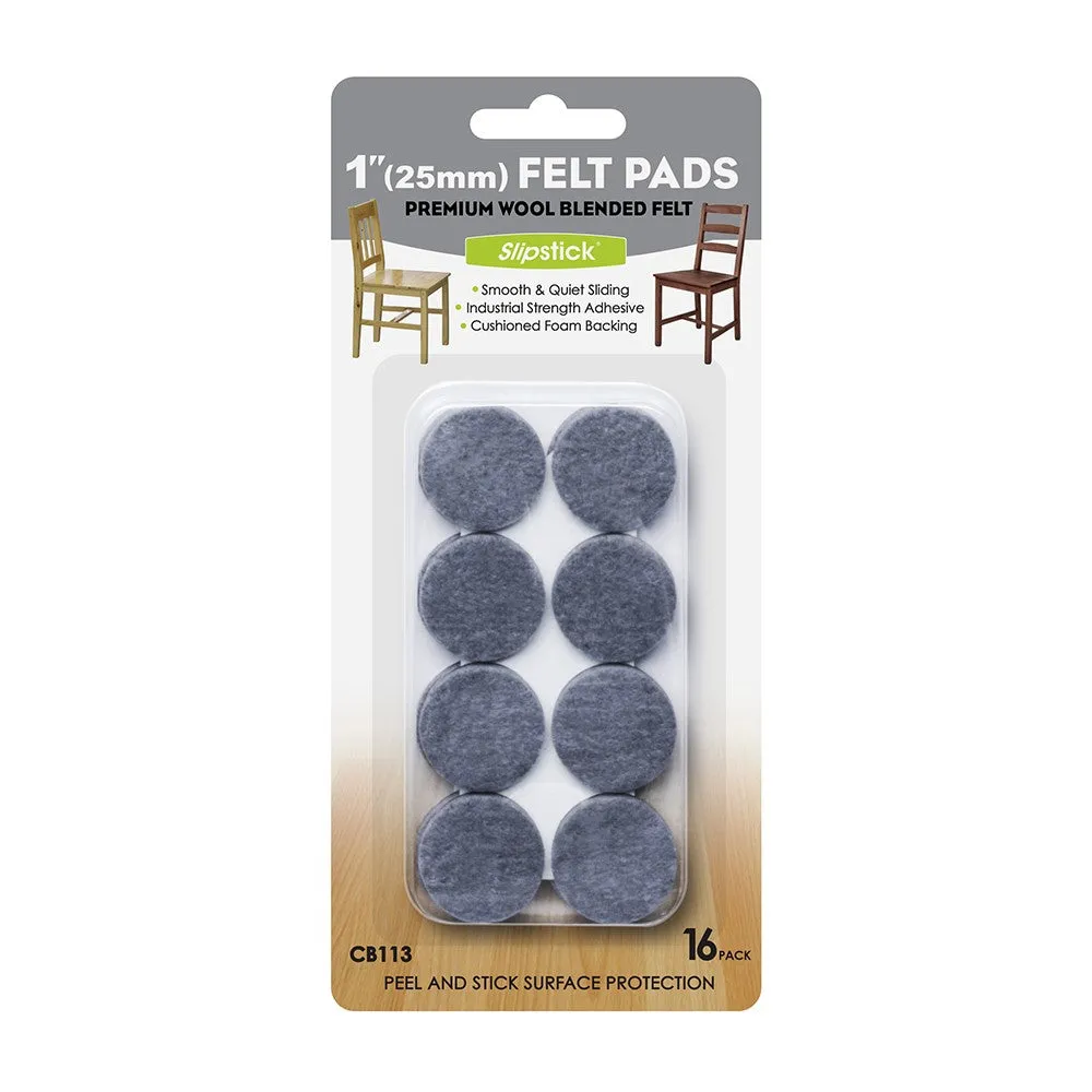 Felt Feet Round 25mm - 16pc