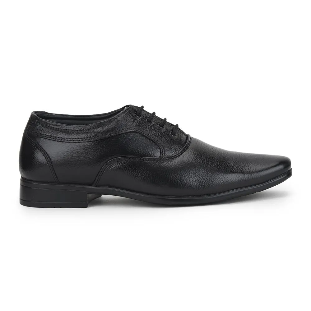 Fortune (Black) Formal Lace Up Derby Shoes For Men Hll-1 By Liberty