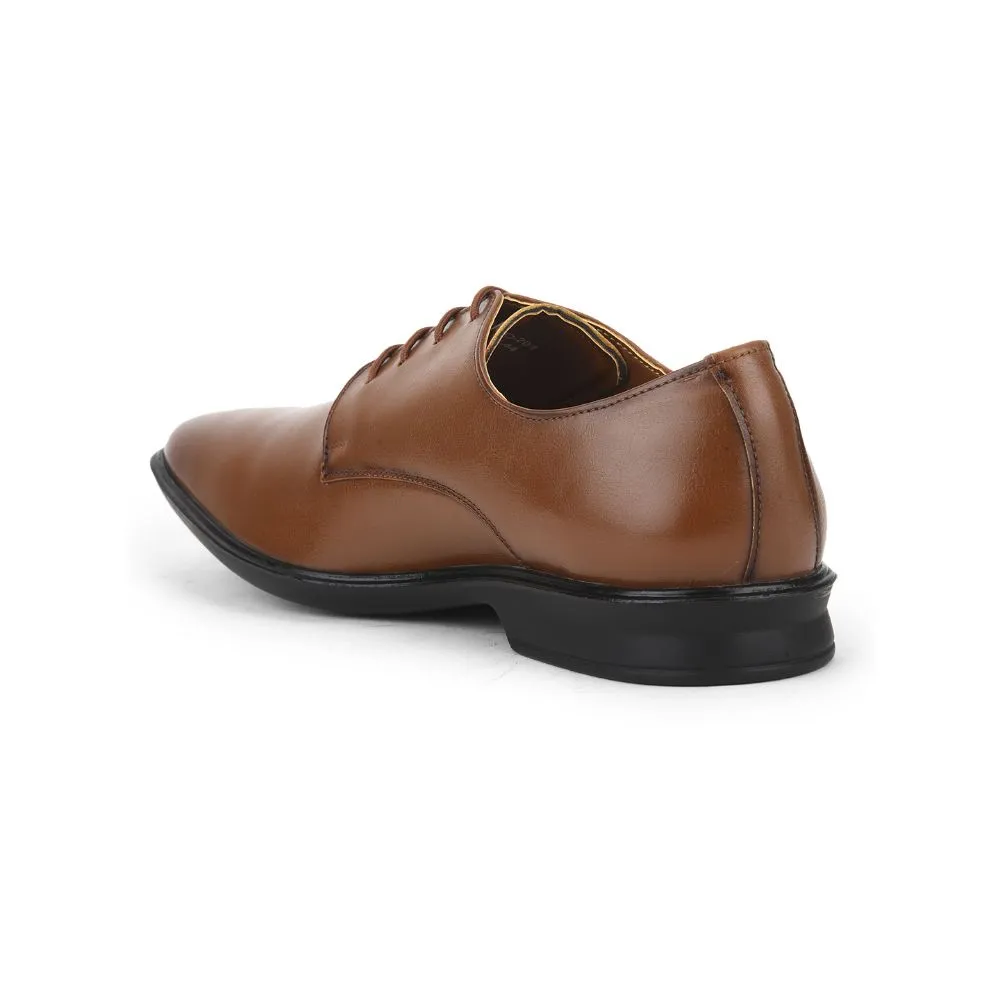 Fortune (Brown) Formal Lace Up Derby Shoes For Men Lucio-201 By Liberty