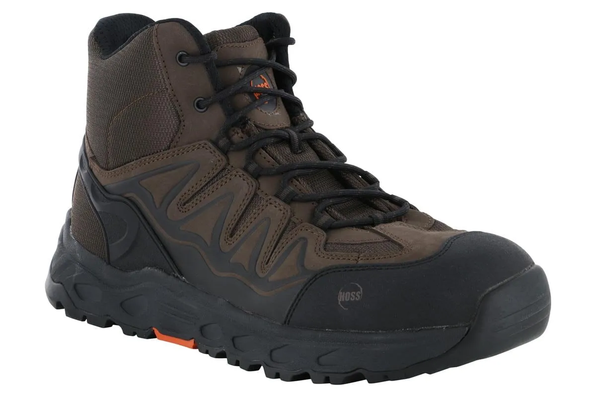 Hoss Eric Hi Aluminum Safety Toe Brown