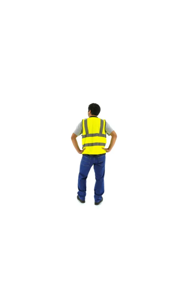 Majestic 75-3207 Hi-Vis Heavy Duty Mesh Vest, ANSI 2 R