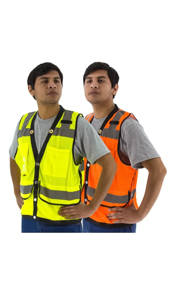 Majestic 75-3207 Hi-Vis Heavy Duty Mesh Vest, ANSI 2 R