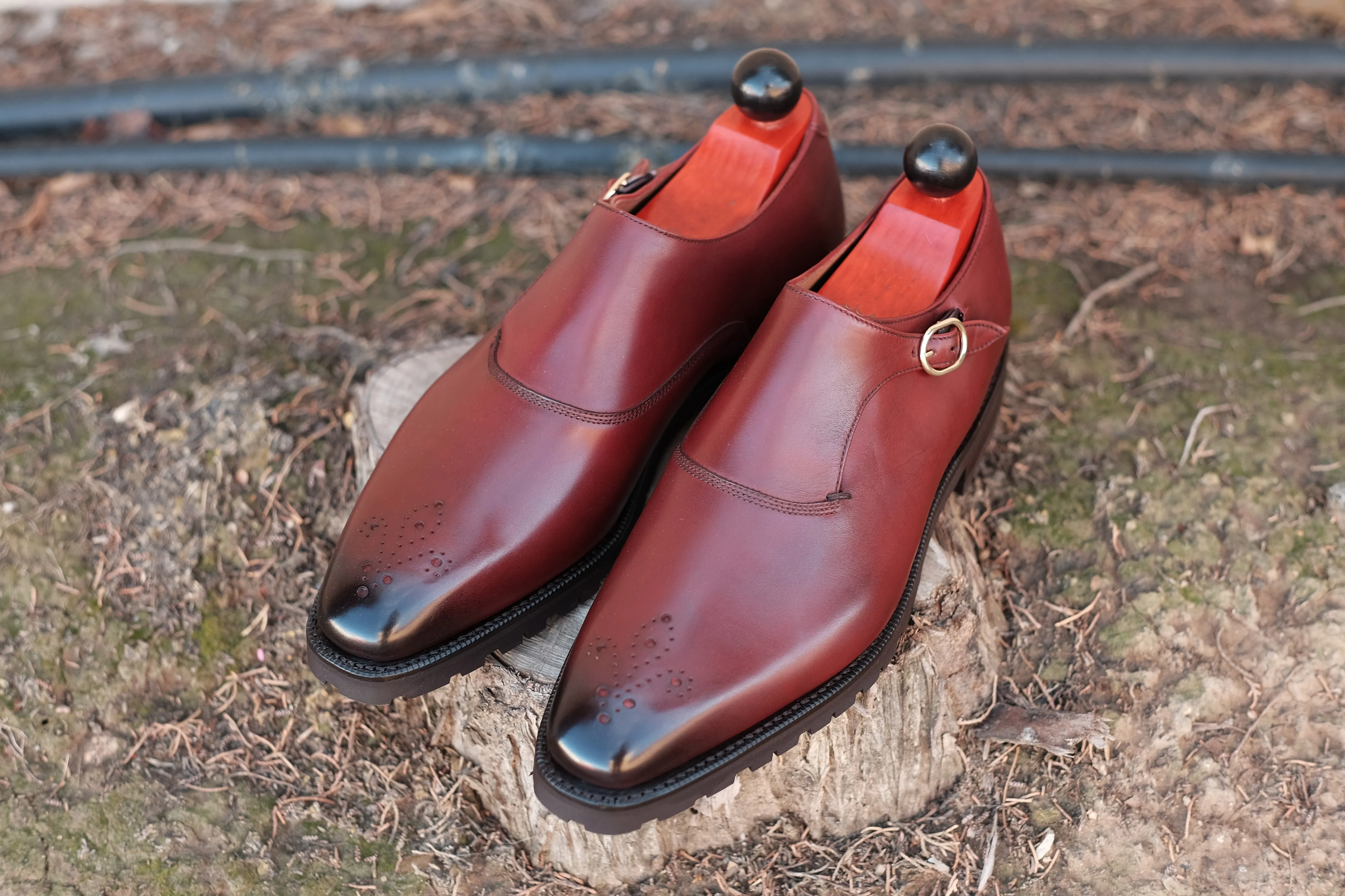 Martel - MTO - Burgundy Calf - LPB Last - Commando Sole