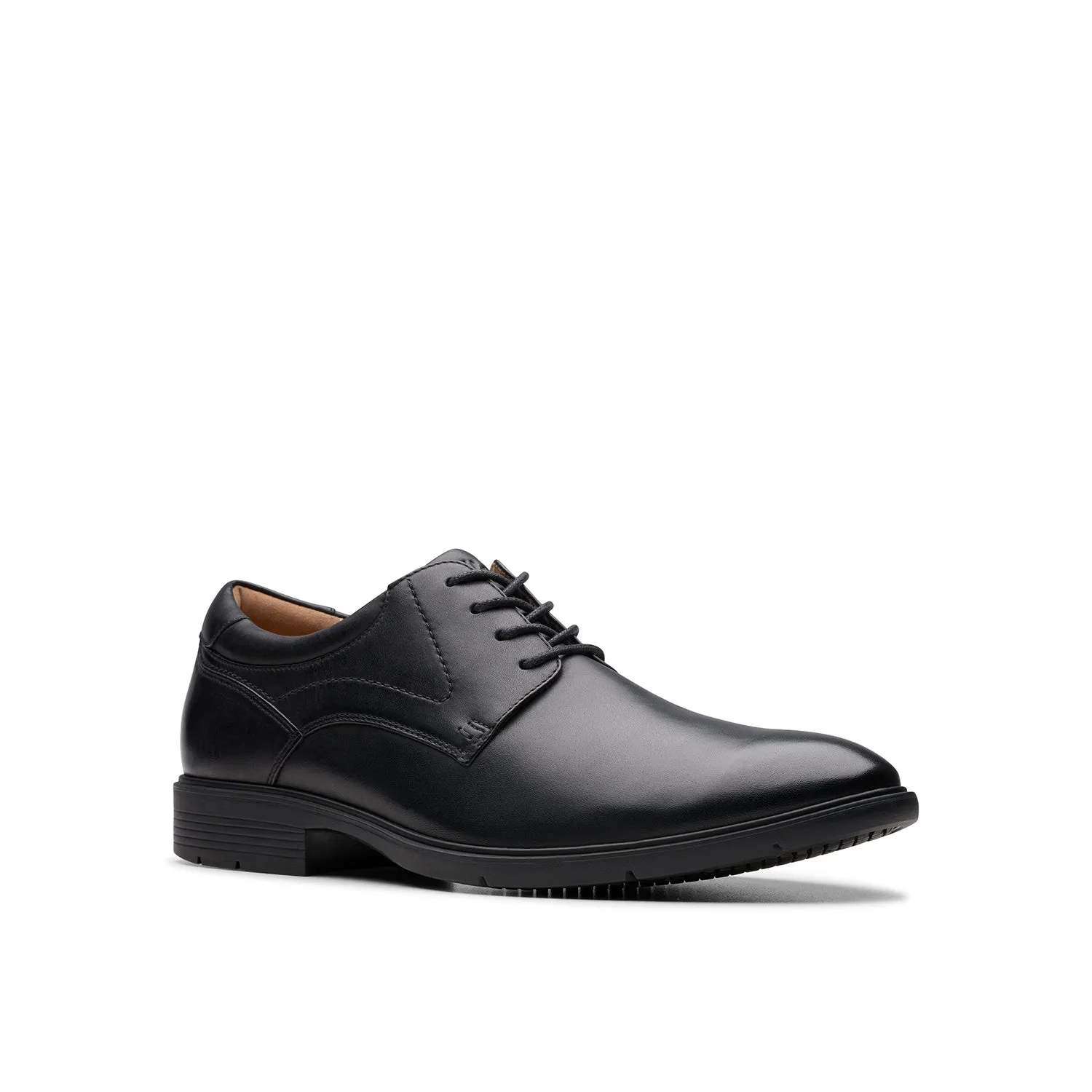 Mens - Eldredge Plain Black Leather