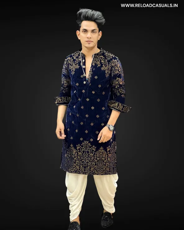 New Heavy Embroidery Dot Leaf Designer Kurta