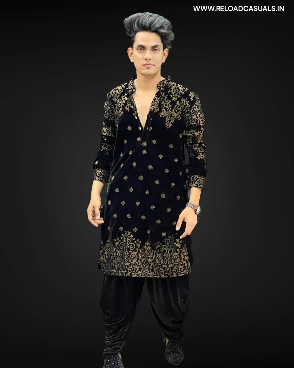 New Heavy Embroidery Dot Leaf Designer Kurta