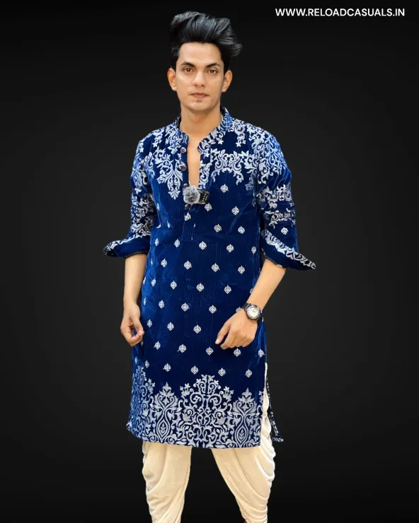 New Heavy Embroidery Dot Leaf Designer Kurta