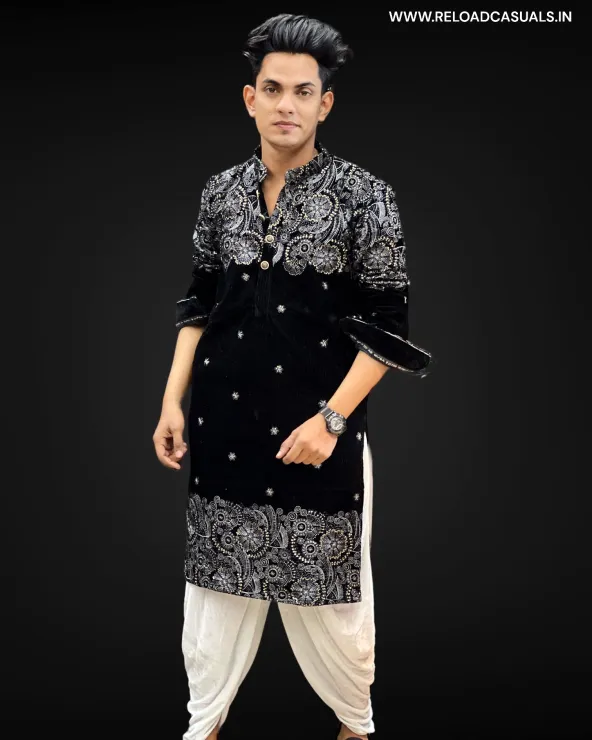 New Heavy Embroidery Small Flower Designer Kurta