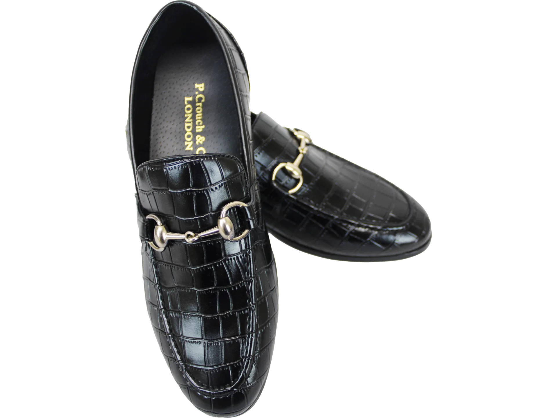 P CROUCH & CO Black Croc