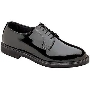 Patent Leather Oxford Military Style Shoes