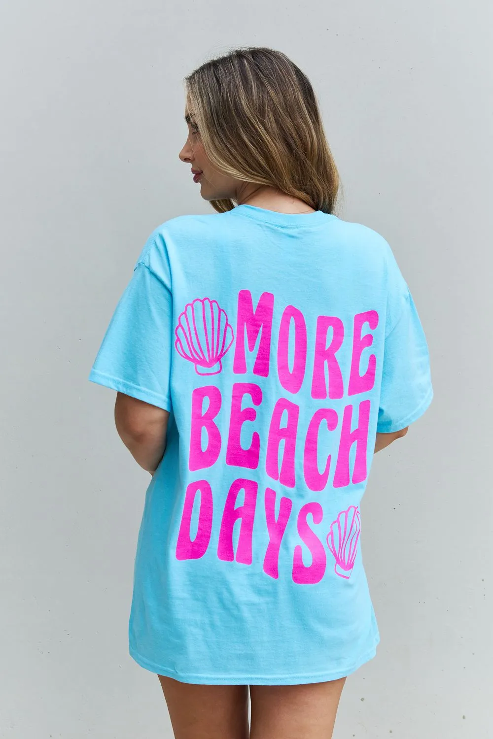 "More Beach Days" Oversized Graphic T-Shirt (MADE IN USA)