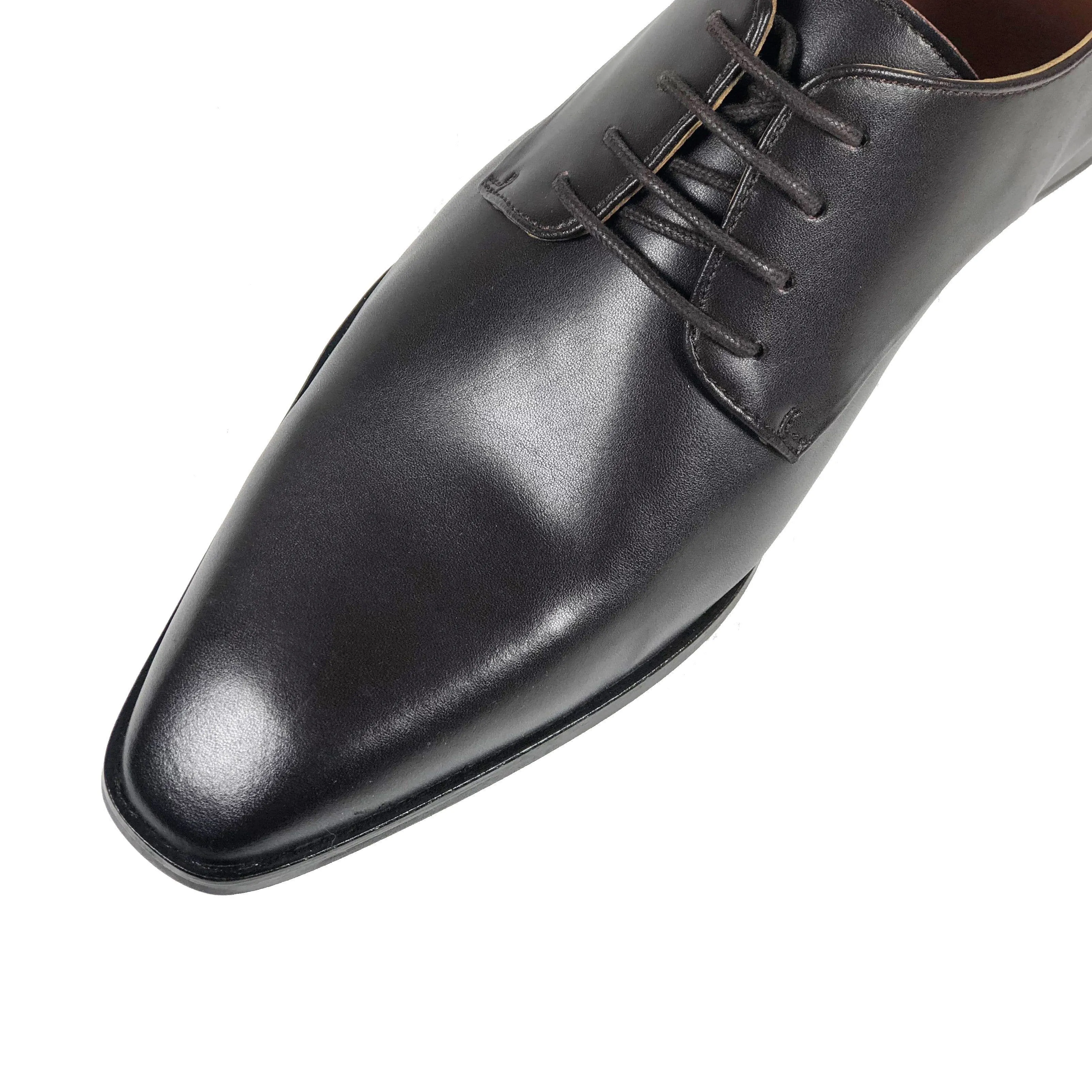 'Remy' Classic Vegan Derby by Zette Shoes - Chocolate Brown