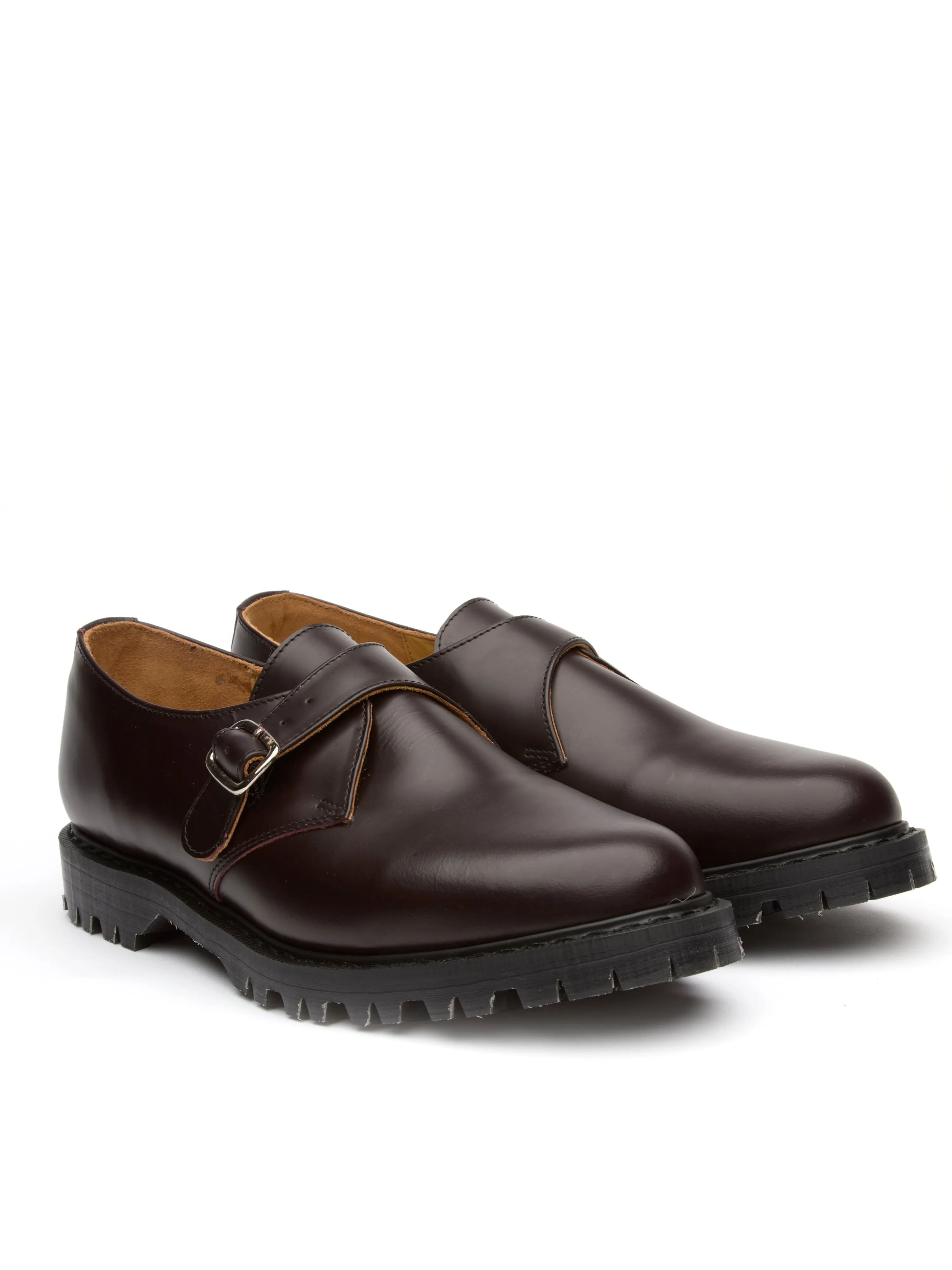 Solovair x Oliver Spencer Monk Strap Shoe Ox Blood