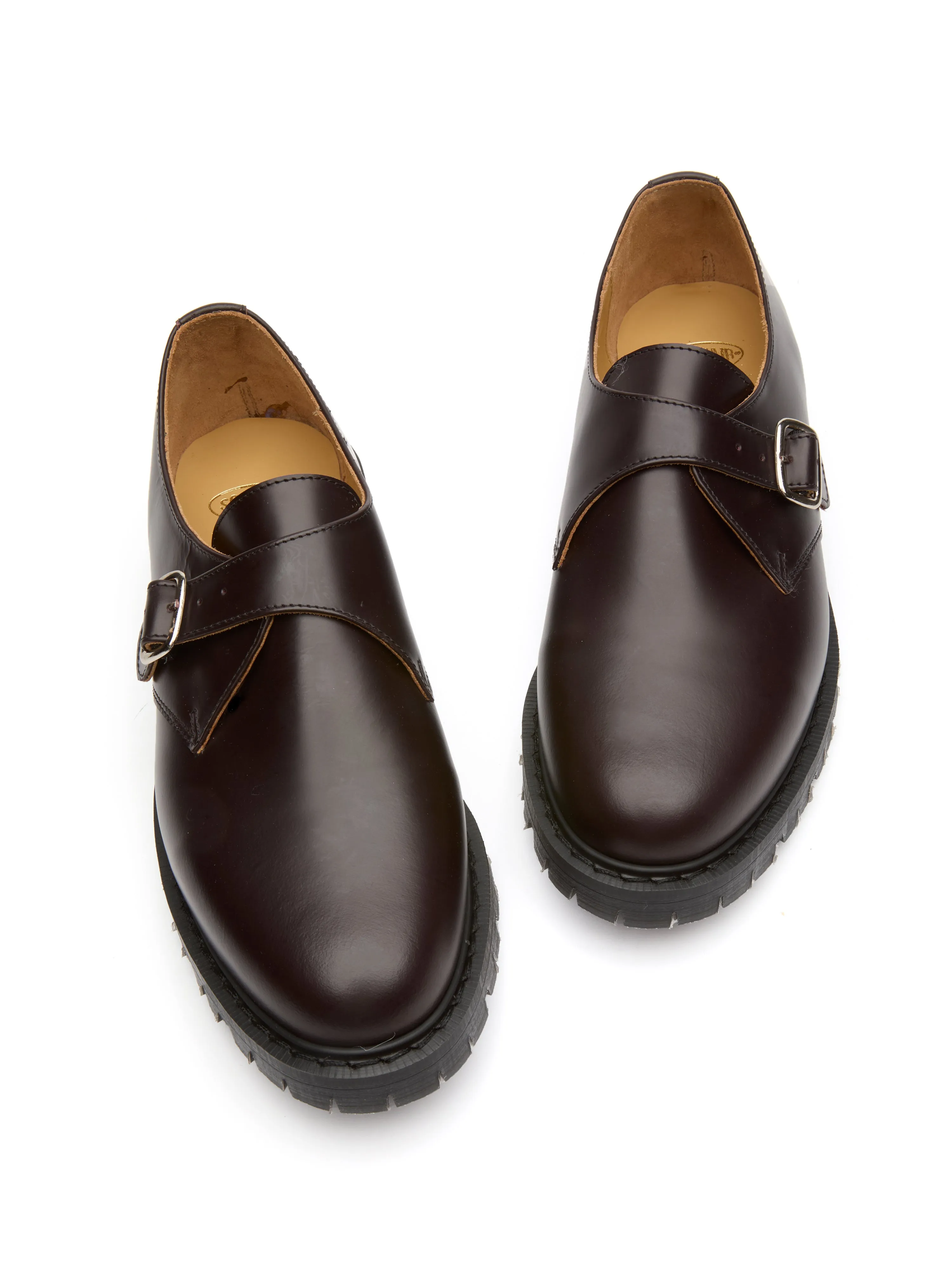 Solovair x Oliver Spencer Monk Strap Shoe Ox Blood