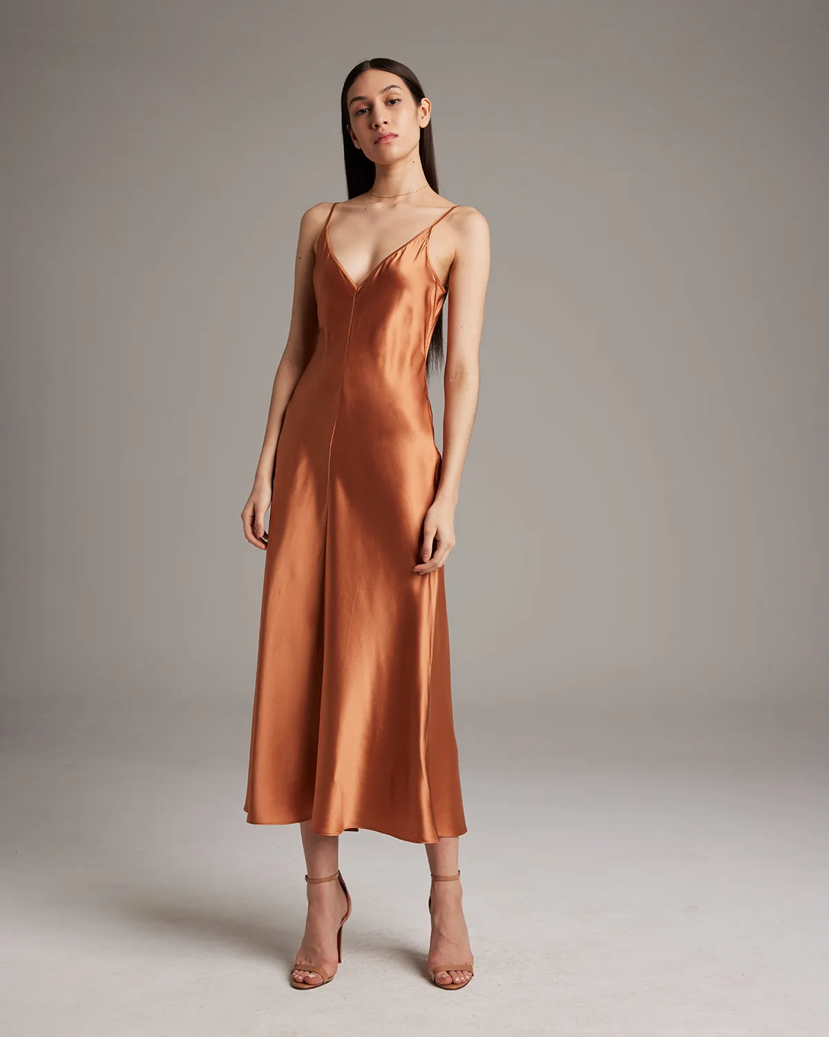 V-Neck Slip Dress