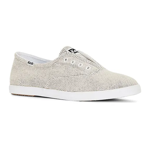 Women's Chillax 2-Tone Textile Sneaker Ivory / Black (WF67384)